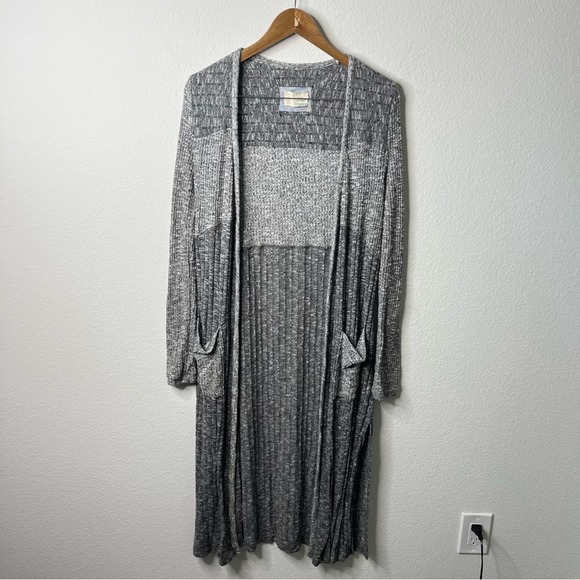 Anthropologie Gray Long Cardigan - Picture 2 of 7